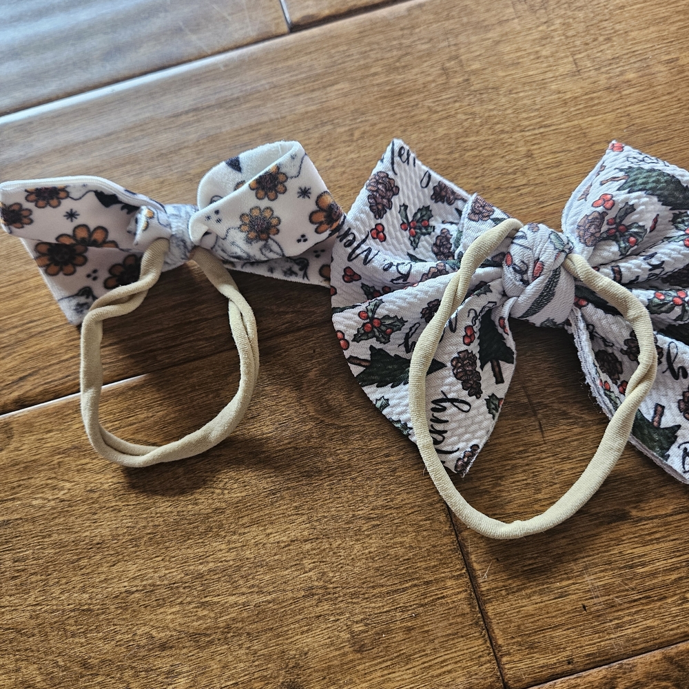 💝💝5/$25💝💝Holiday Hair Bow Set - Picture 4 of 4